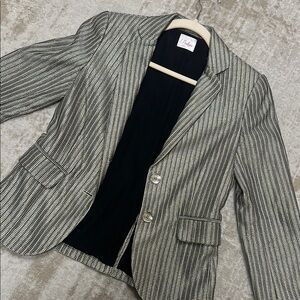 Parker gold and black metallic blazer size 2